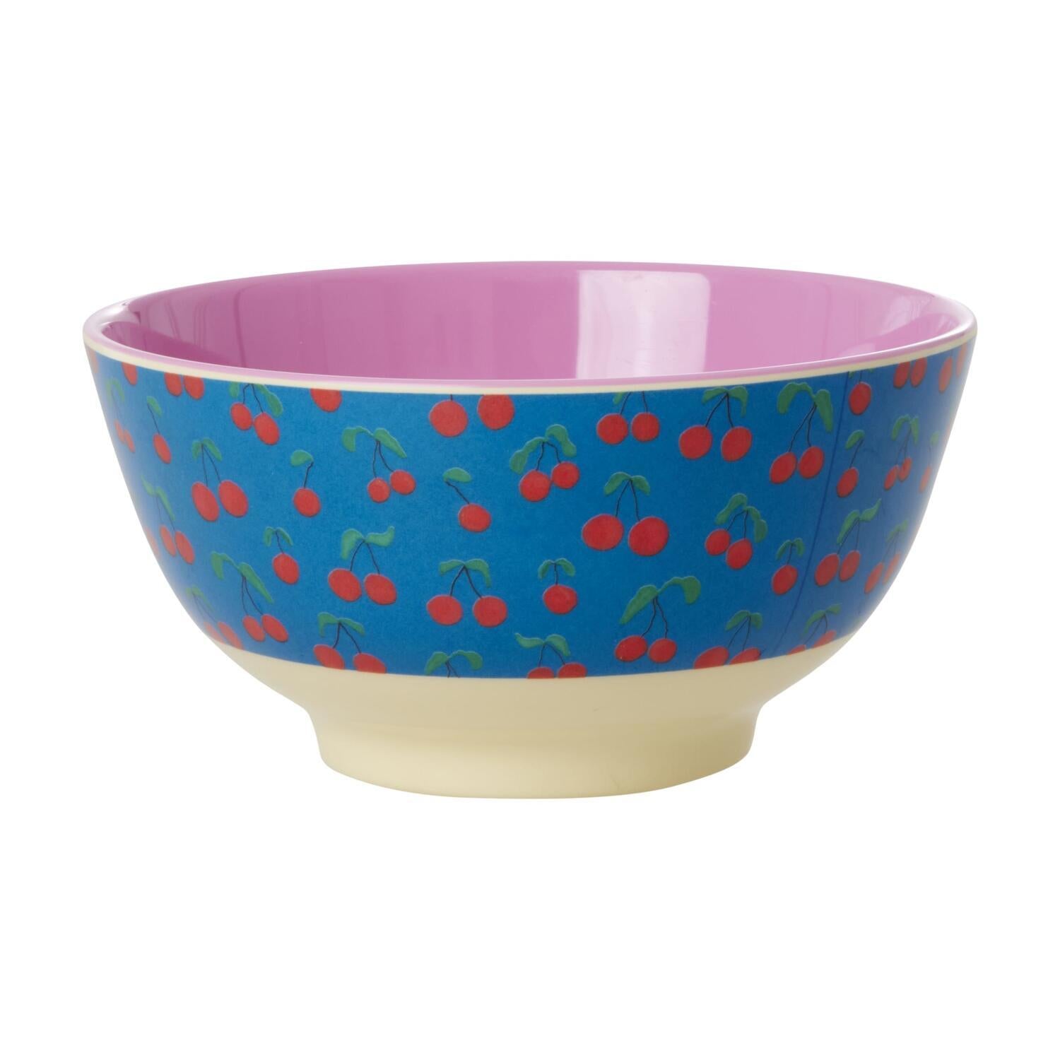 Melaminschale "Cherry Love" - M (Blau)