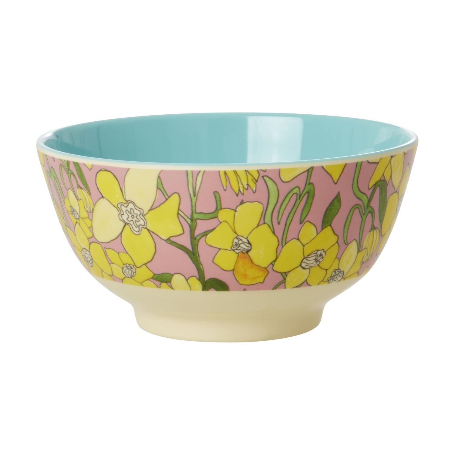 Melaminschale "Daffodils" - M (Gelb) Rice
