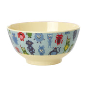 Melaminschale "Monsters" - M (Blau) Rice