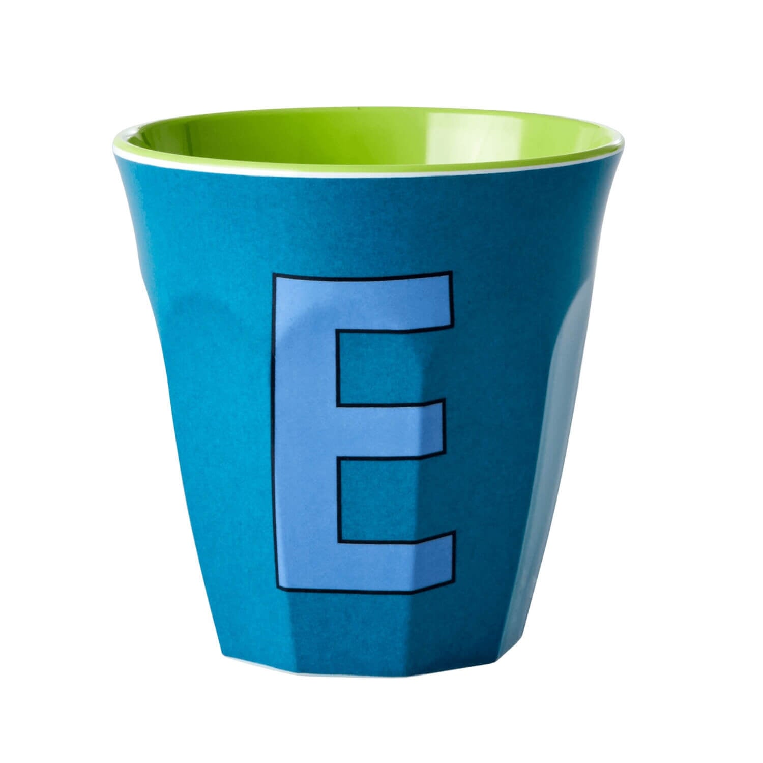 Melamin Becher "Buchstabe E" - Medium (Smaragdgrün)