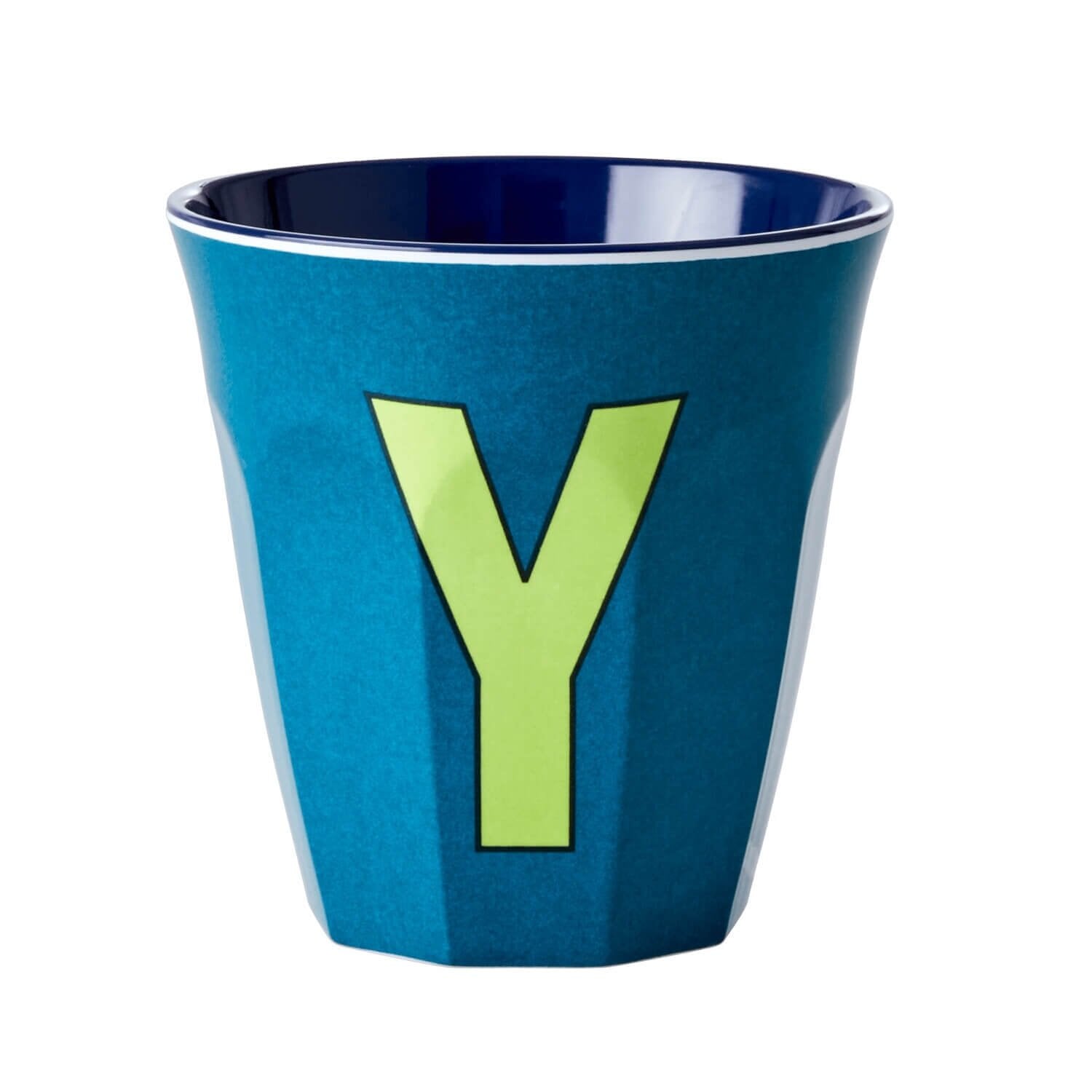 Melamin Becher "Buchstabe Y" - Medium (Smaragdgrün) Rice