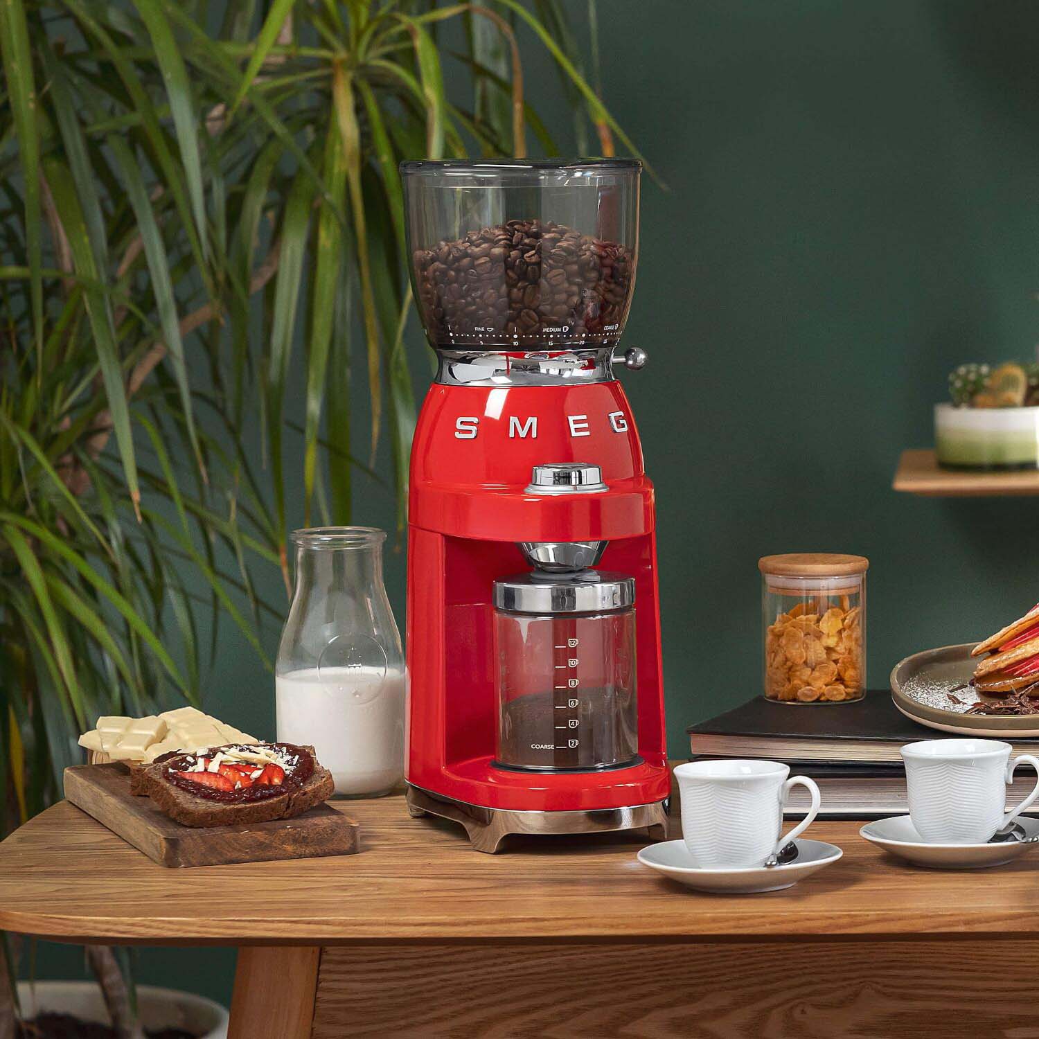 smeg Kaffeemühle "50's Retro Style" - 15x22x38,5 cm (Rot)