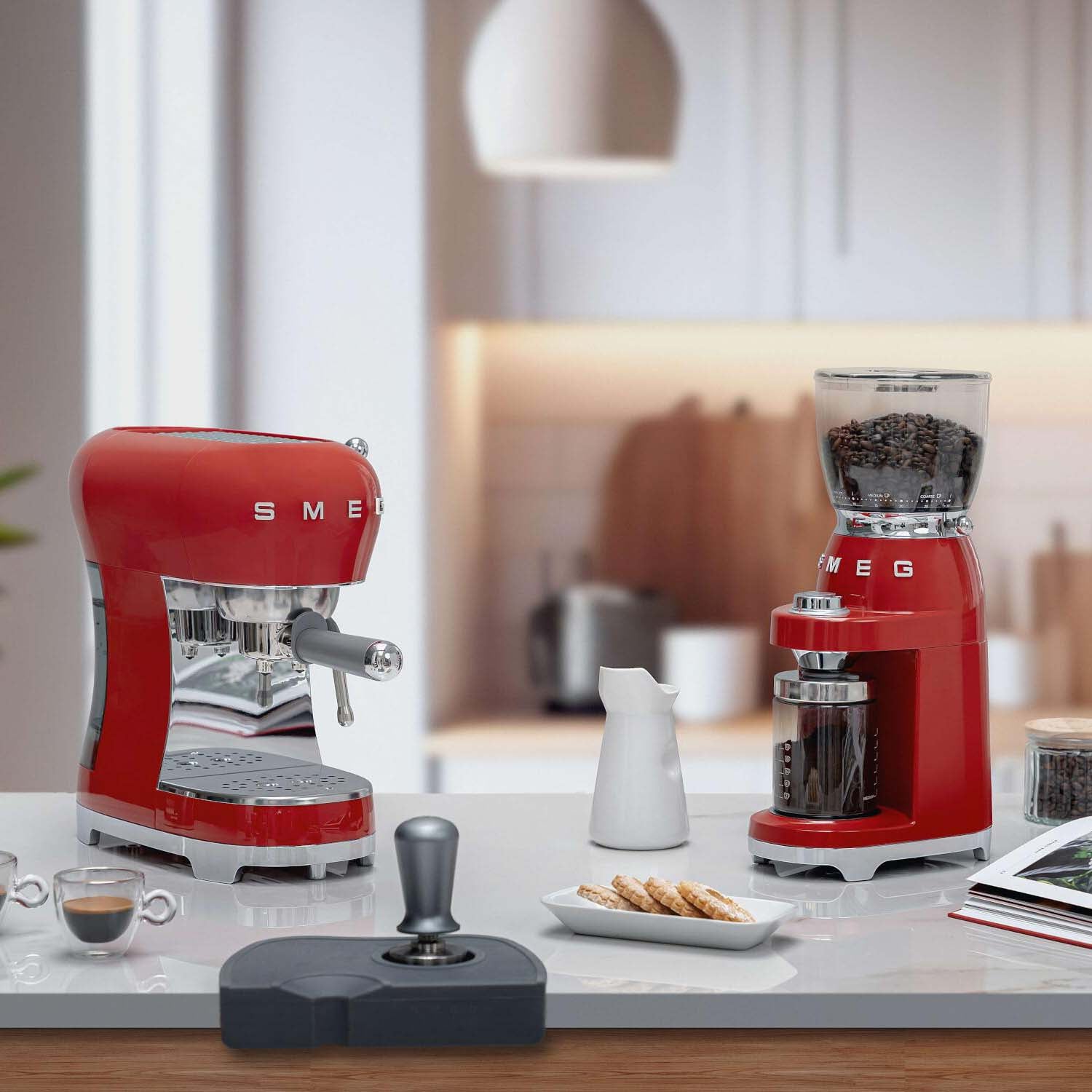 smeg Kaffeemühle "50's Retro Style" - 15x22x38,5 cm (Rot)