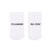 Socken "Pyjamas all day" (Weiß)
