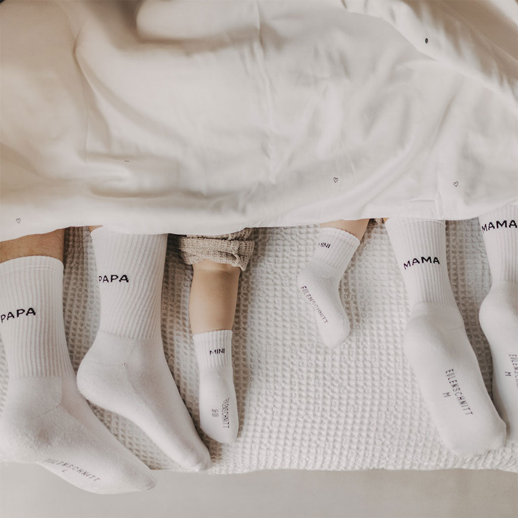 Socken "Papa" - 39-42 (Weiß)
