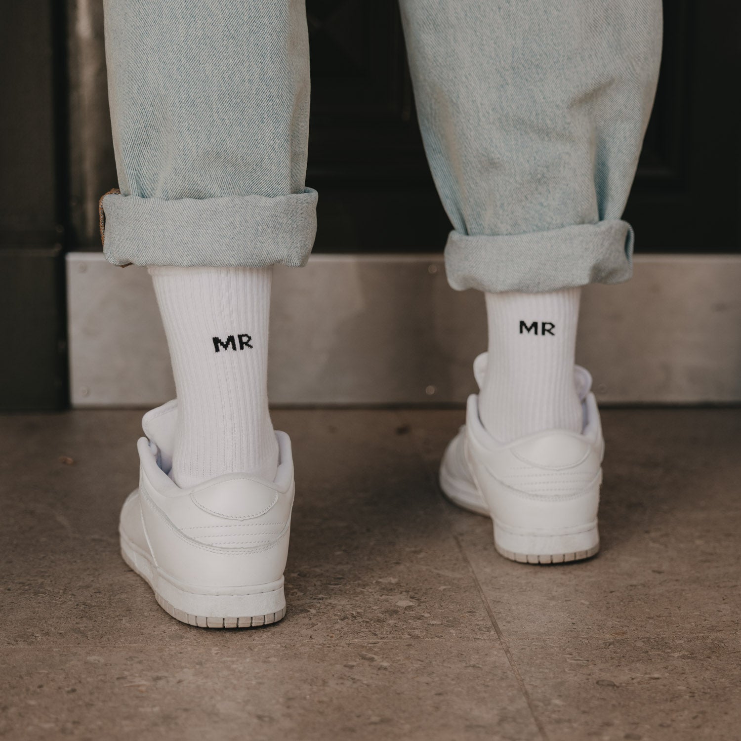 Socken "Mr" (Weiß)