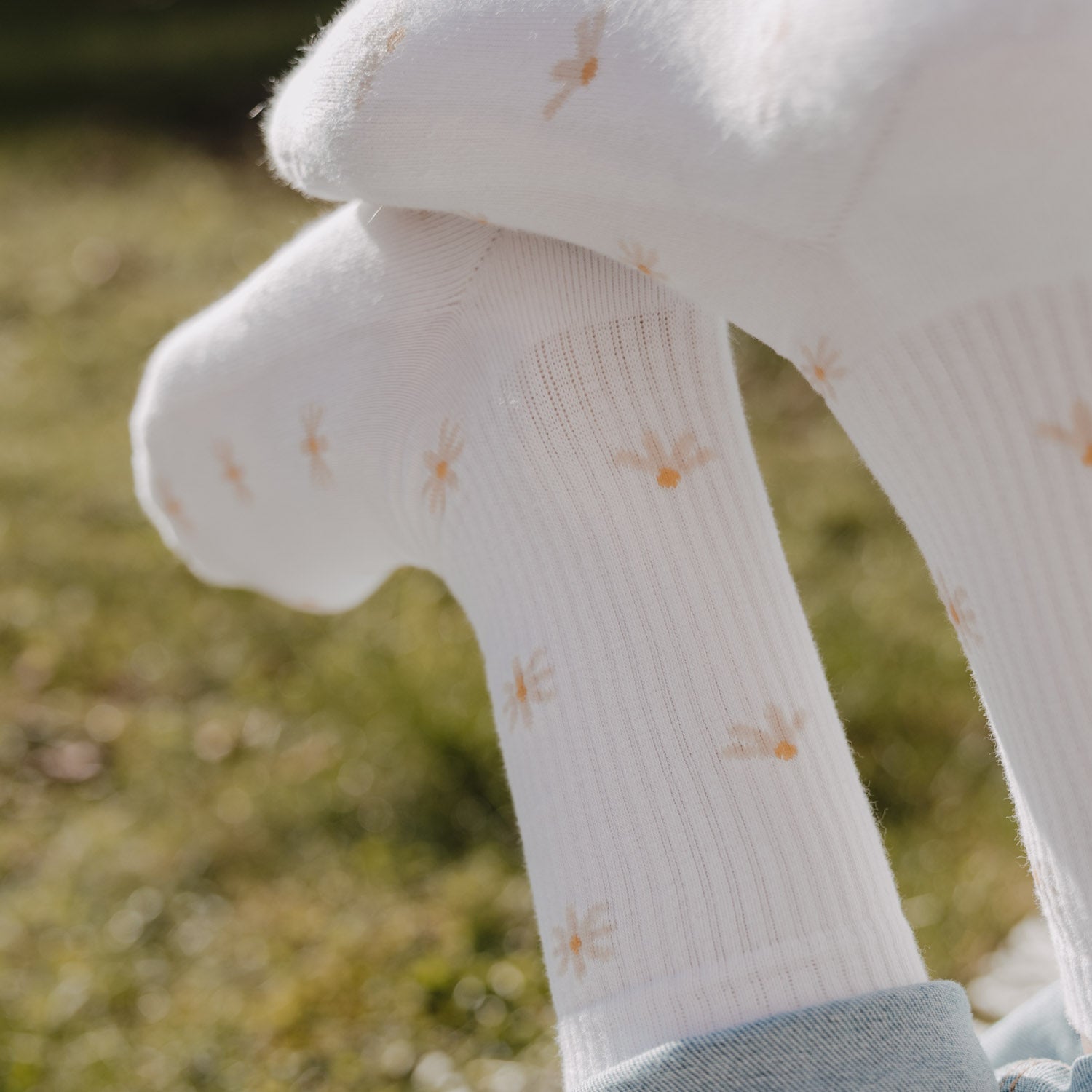 Socken "Allover Daisy" (Weiß)