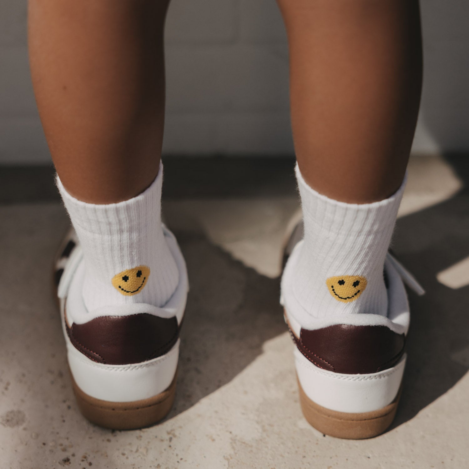 Kids Socken "Smiley" (Weiß)