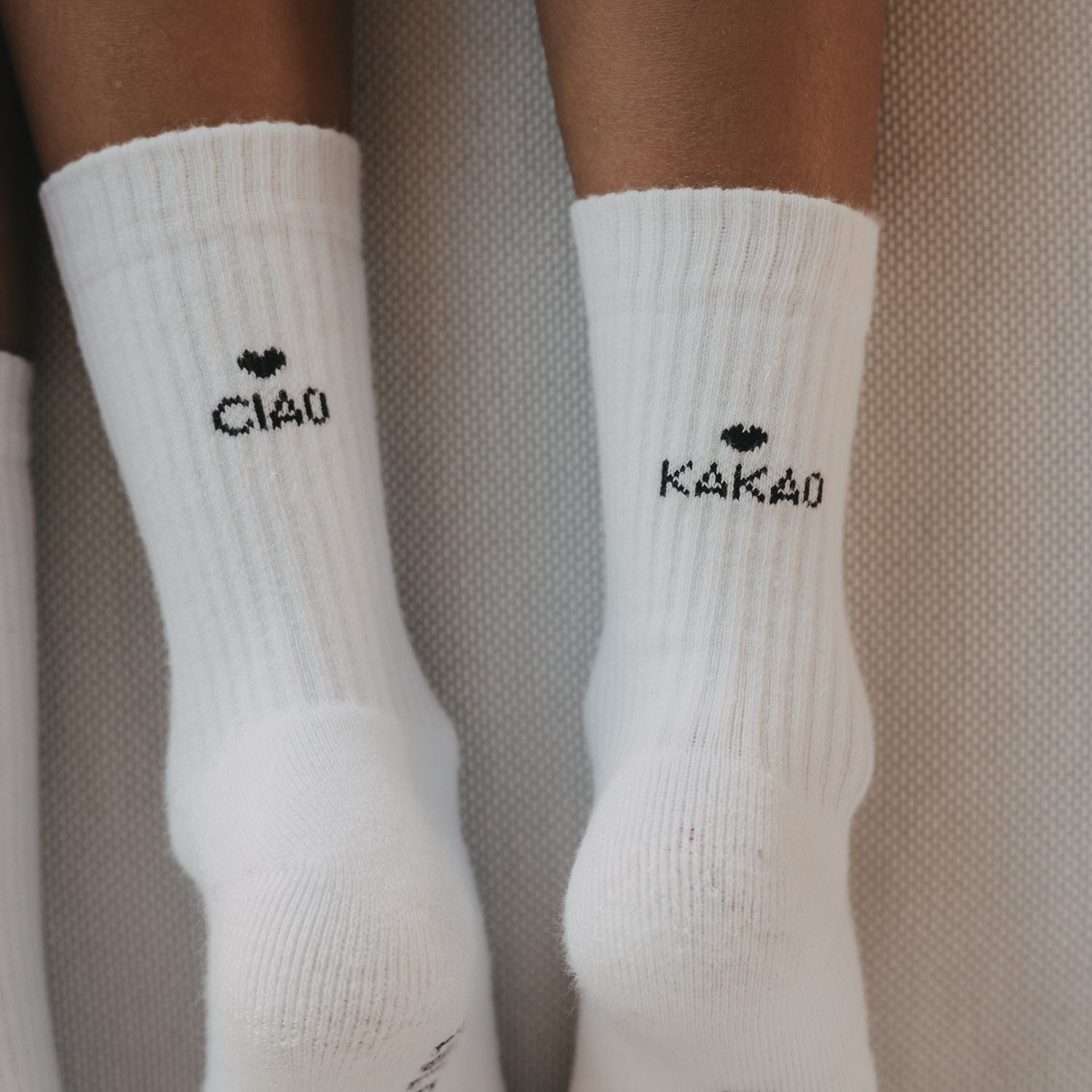Kids Socken "Ciao Kakao" (Weiß)