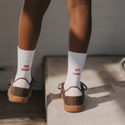 Kids Socken "Der Boden ist Lava" (Weiß)