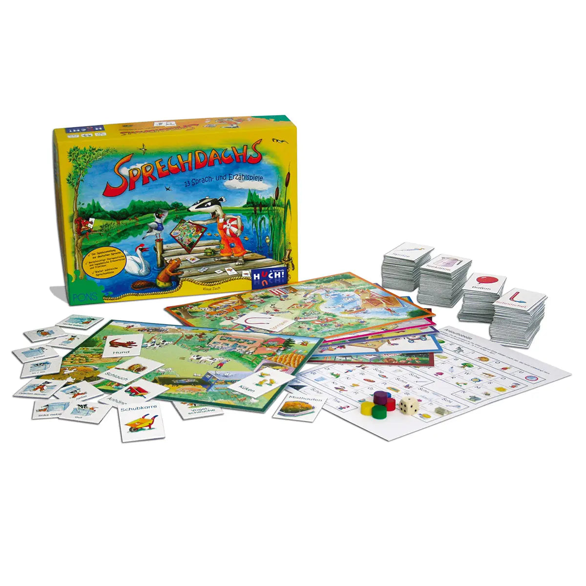Lernspiel-Sammlung "Sprechdachs" von HUCH