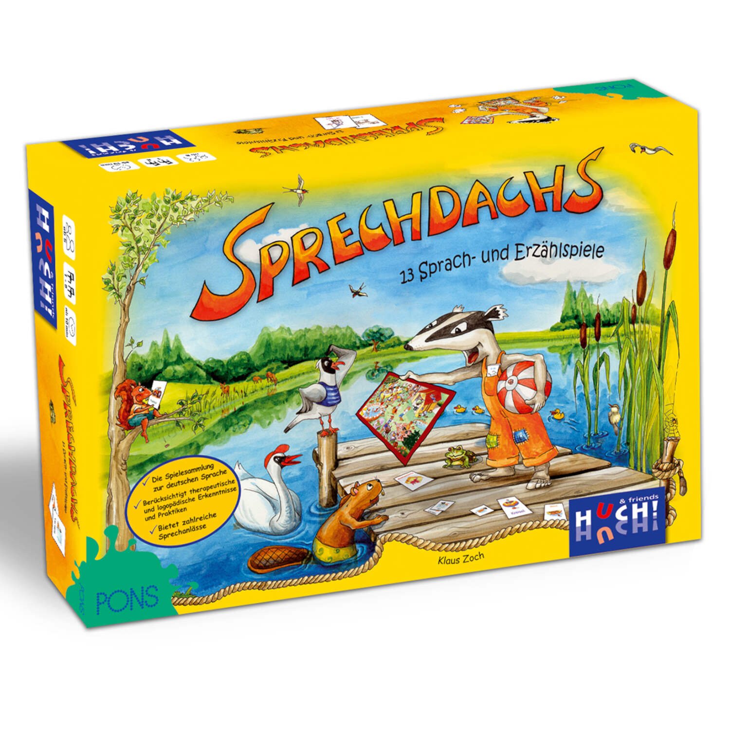 Lernspiel-Sammlung "Sprechdachs" von HUCH