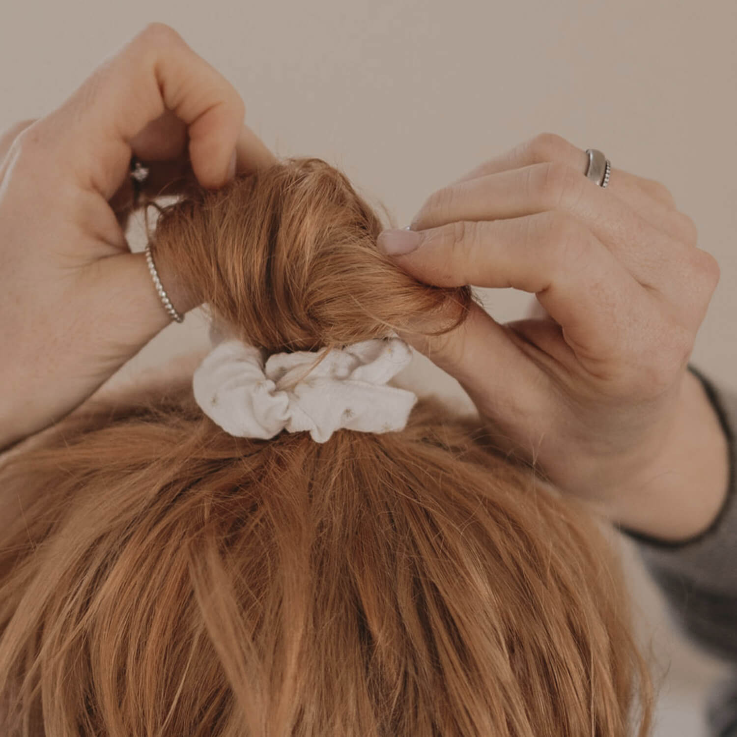 Scrunchies "Blumen" im 2er-Set