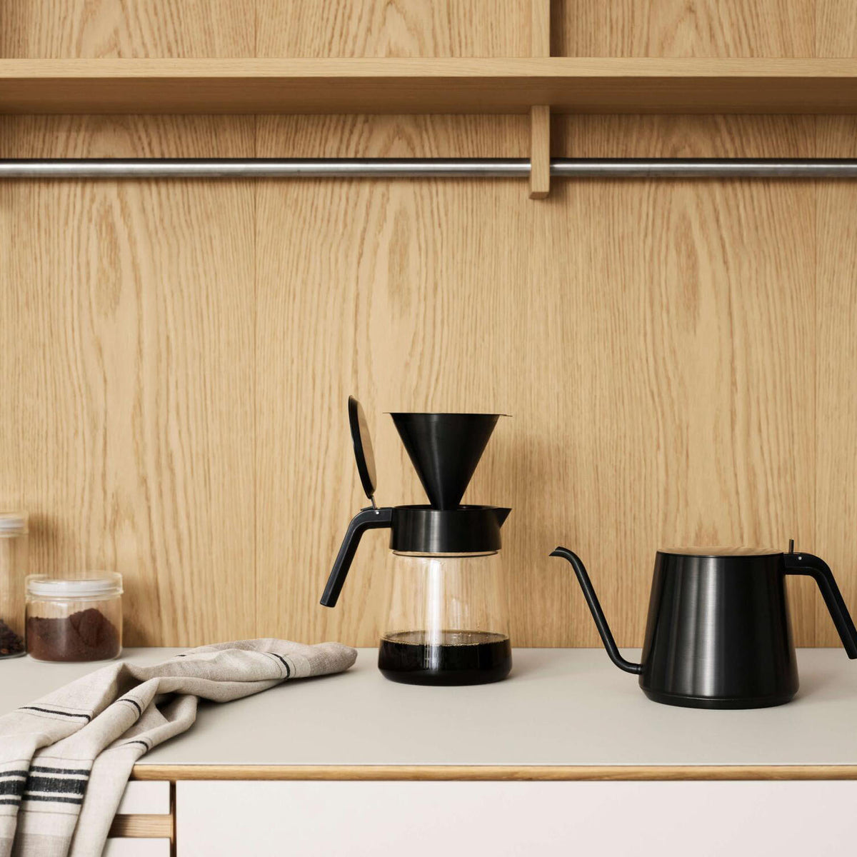 Kaffeefilter "Nohr - Slow Brew" - 9,8x11,7 cm (Black Metallic)