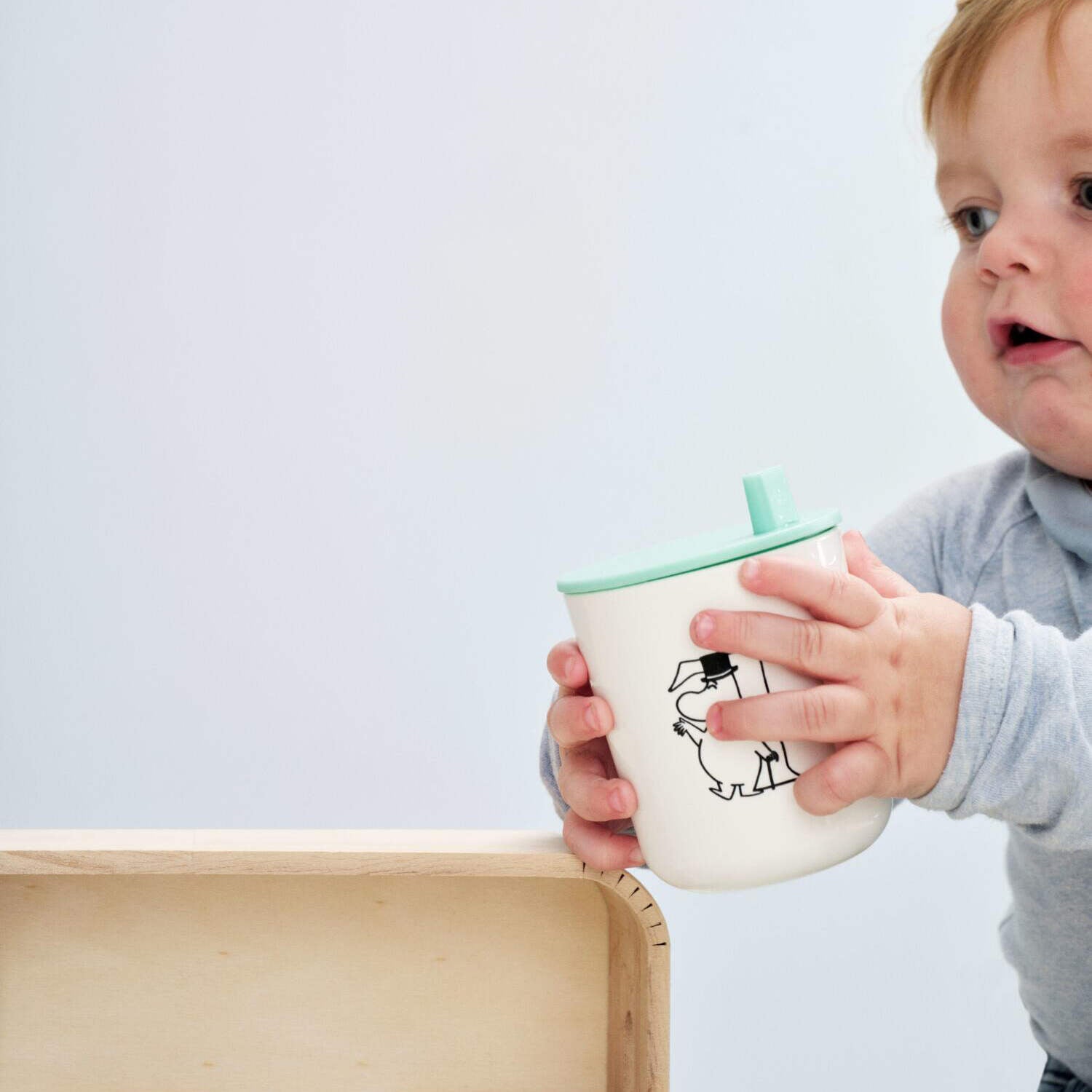 Trinkdeckel für "Moomin" ABC-Becher - 7,5x2,8 cm (Türkis)