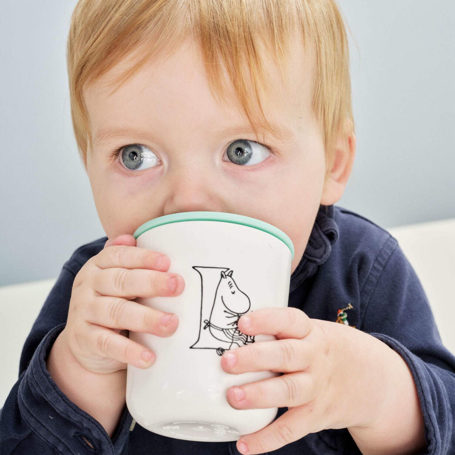 Trinkdeckel für "Moomin" ABC-Becher - 7,5x2,8 cm (Türkis)