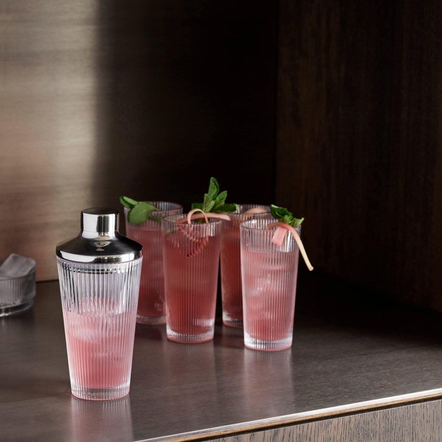 Cocktail Shaker "Pilastro"- 9,5x20,5 cm (Clear)