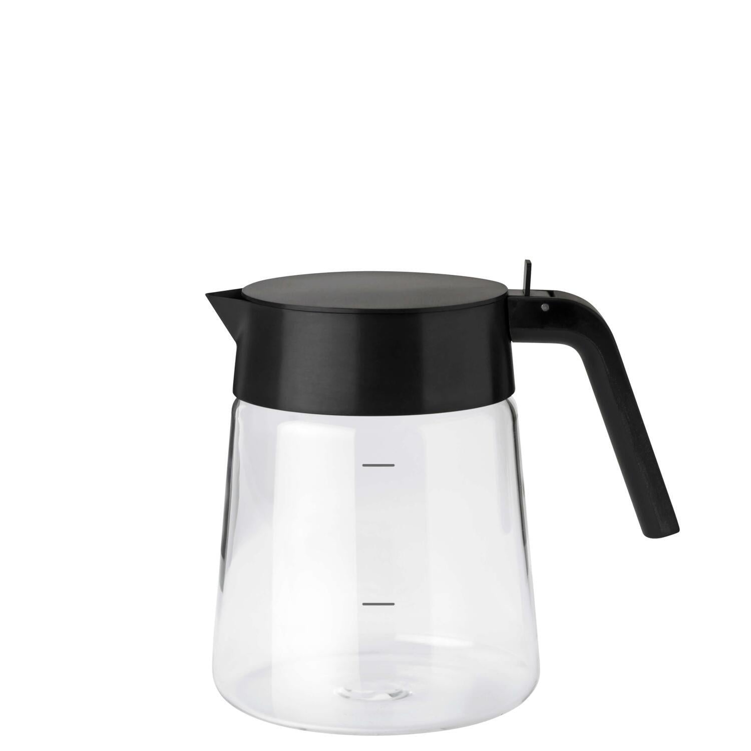 Glaskanne "Nohr" - 18x16 cm (Black Metallic)