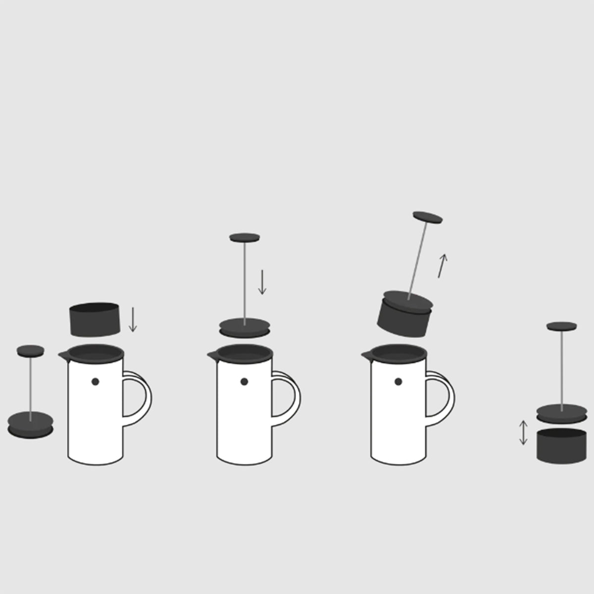 Kaffeesammler - 8,9x4,6 cm (Schwarz)