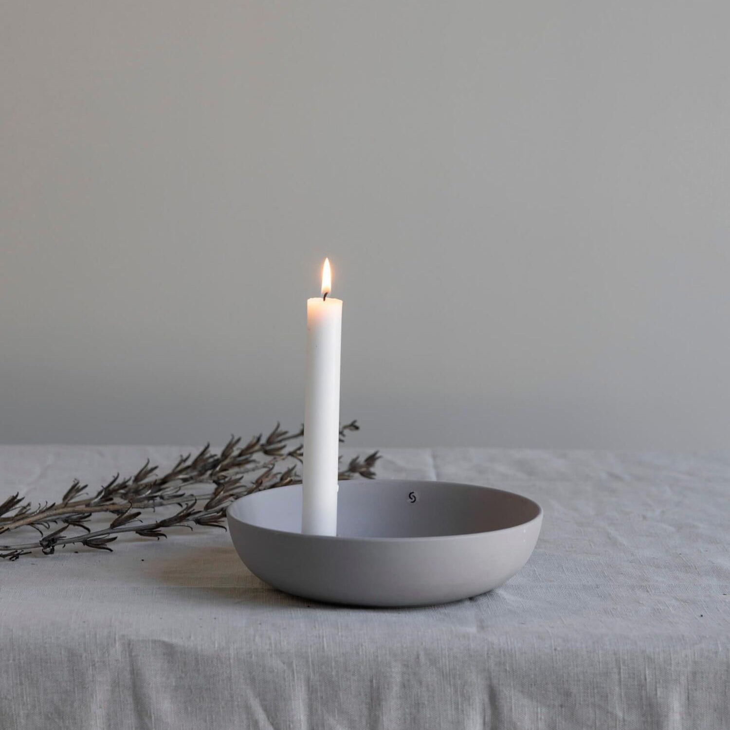 Kerzenhalter "Lidatorp" - 21x21x5 cm (Grau)