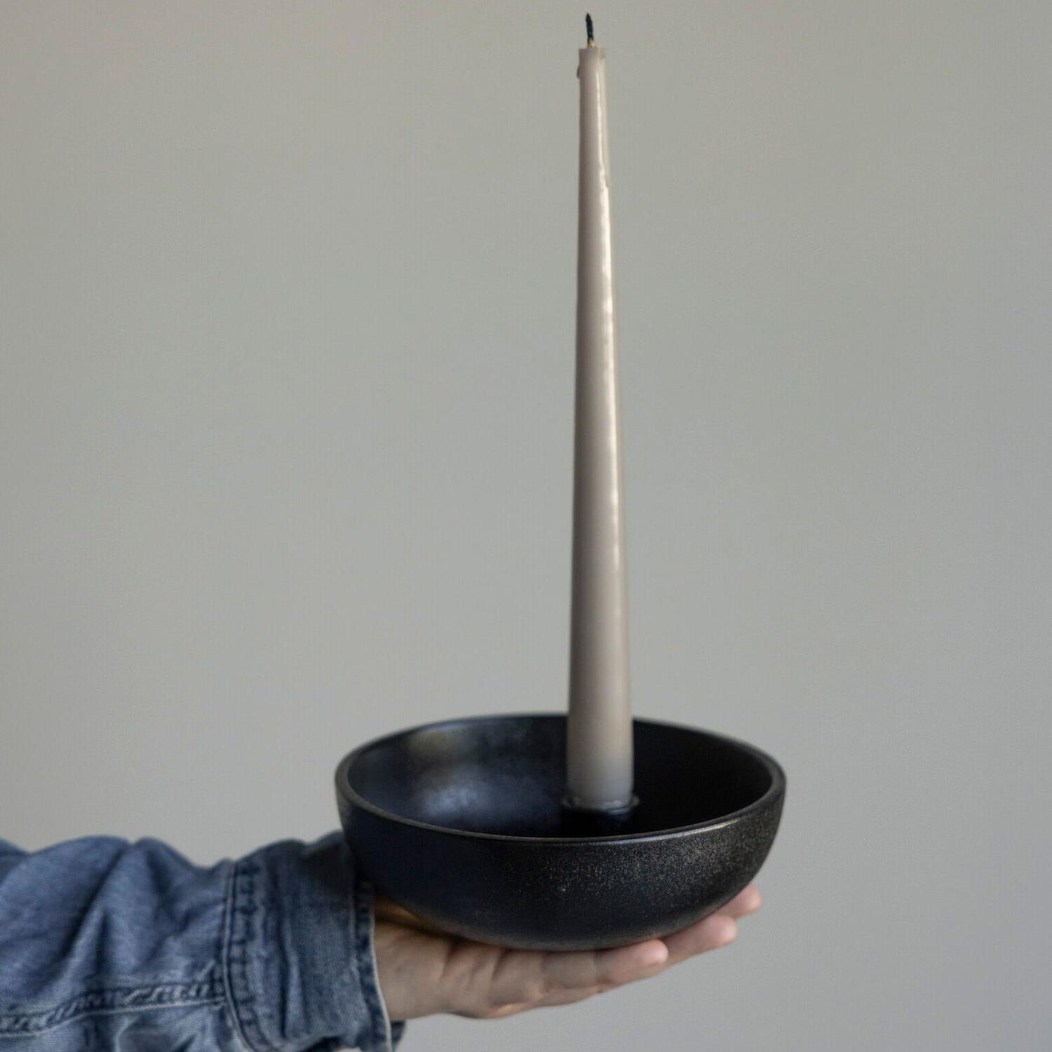 Kerzenhalter "Lidatorp" - 16x16x5 cm (Schwarz)