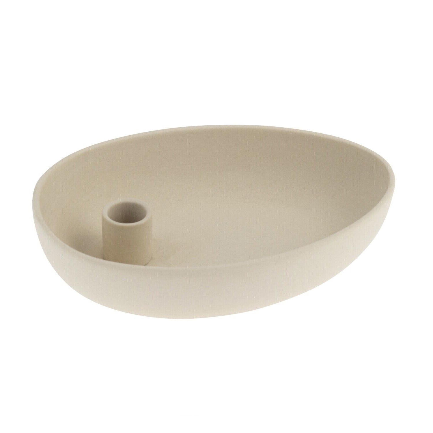 Kerzenhalter "Lidatorp Oval" - 21x21x7 cm (Beige)
