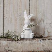 Osterdekoration "Elias" - 7x7x16 cm (Weiß)