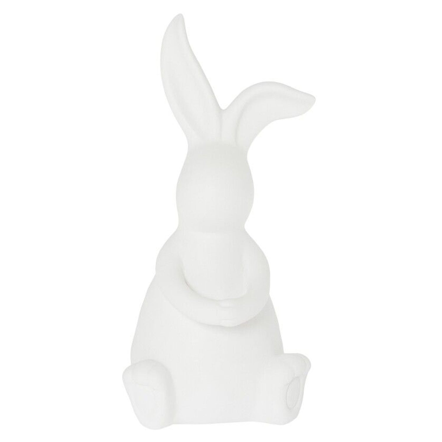 Osterdekoration Hase "Elias" - 6x6x19 cm (Weiß)