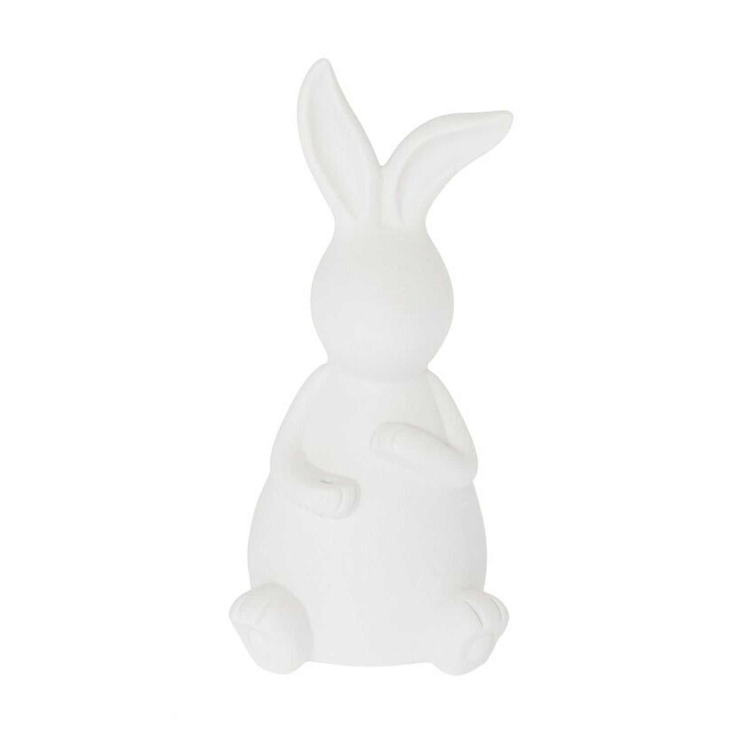Osterdekoration Hase "Emilia" - 8x8x17 cm (Weiß)