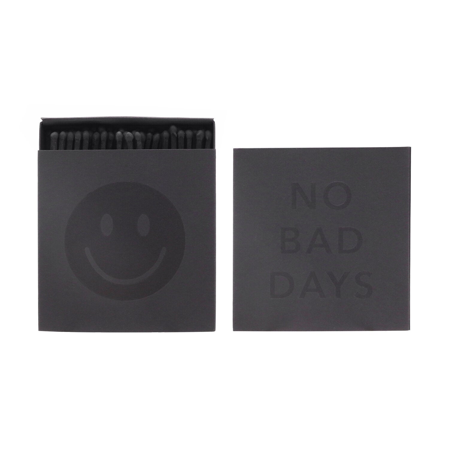Streichhölzer "No bad days" - 10,1x10,3x1,5 cm (Schwarz)