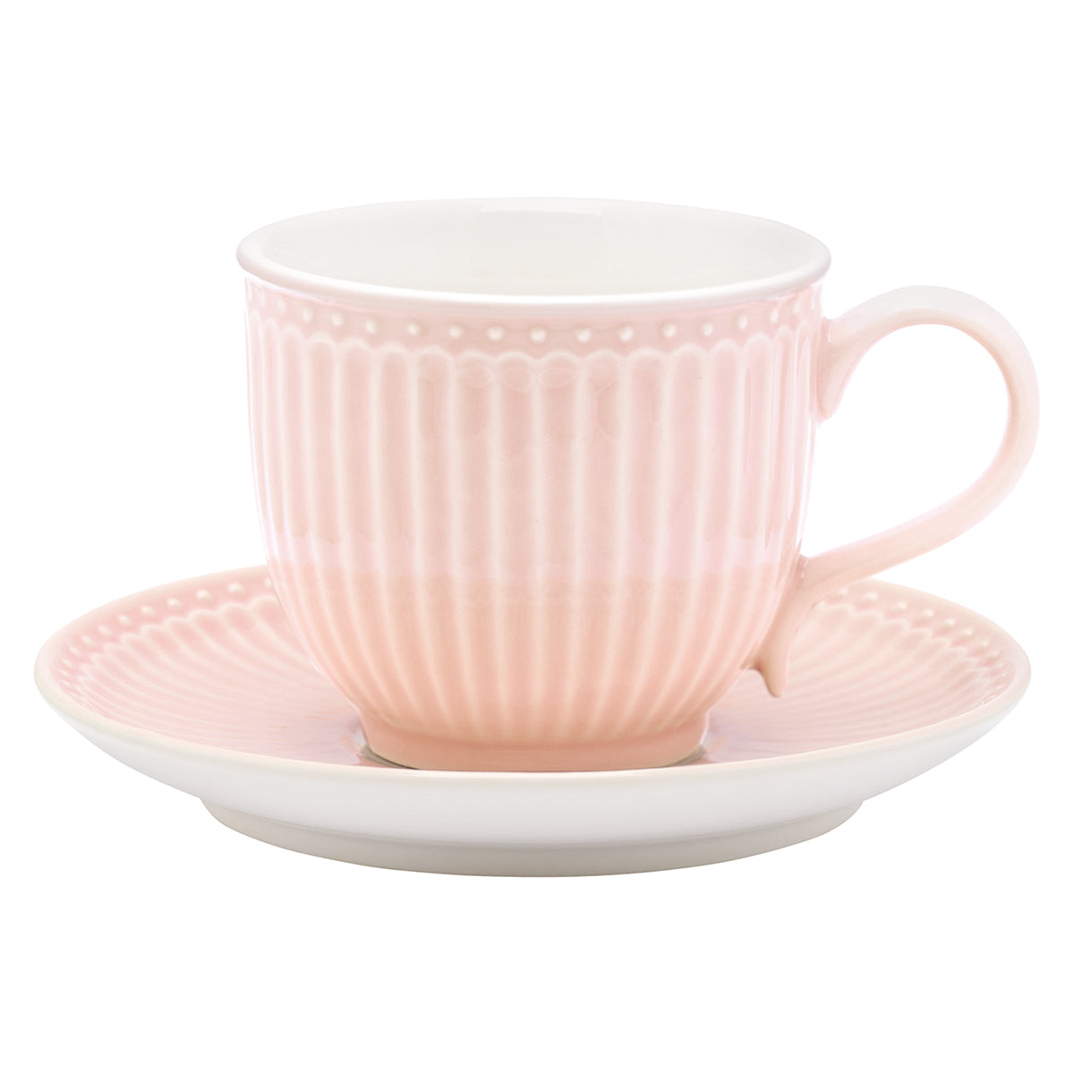 GreenGate Tasse mit Untersetzer "Alice" (Pale Pink)