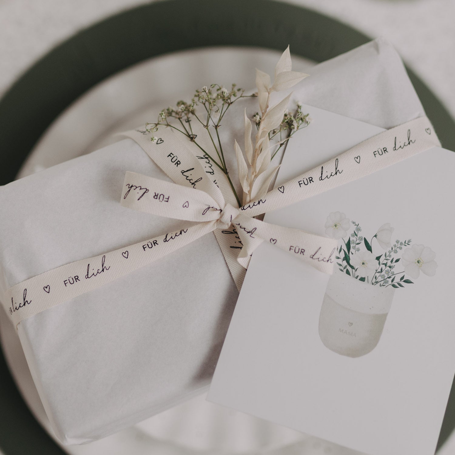 Geschenkband "Für dich" - 5 m
