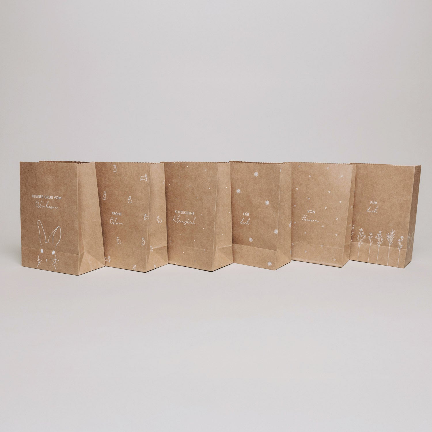 Papiertüten "Ostern" im 6er-Set - S