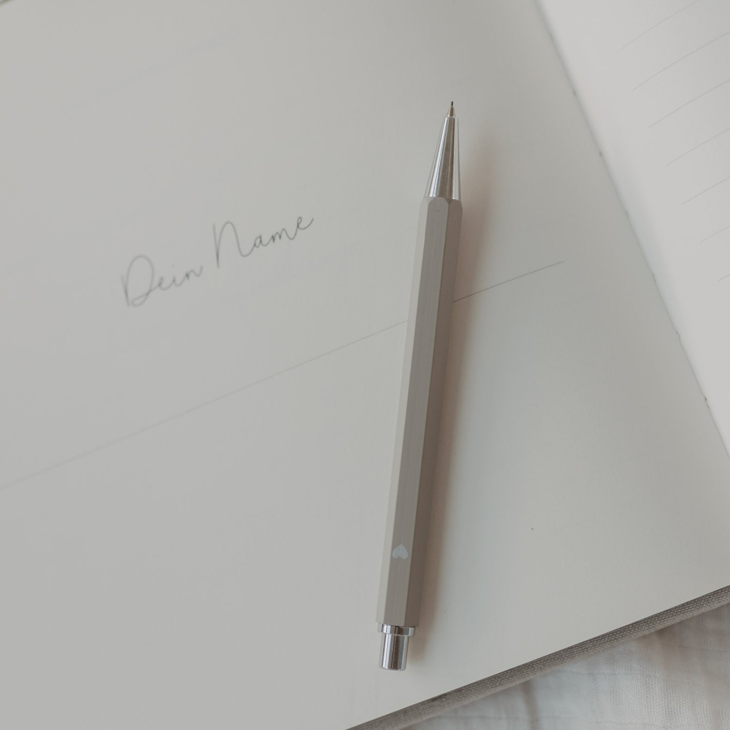 Druckbleistift - 13 cm (Grau)