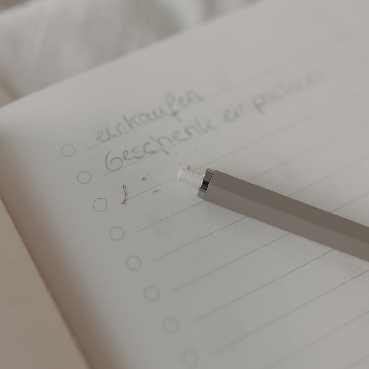Druckbleistift - 13 cm (Grau)