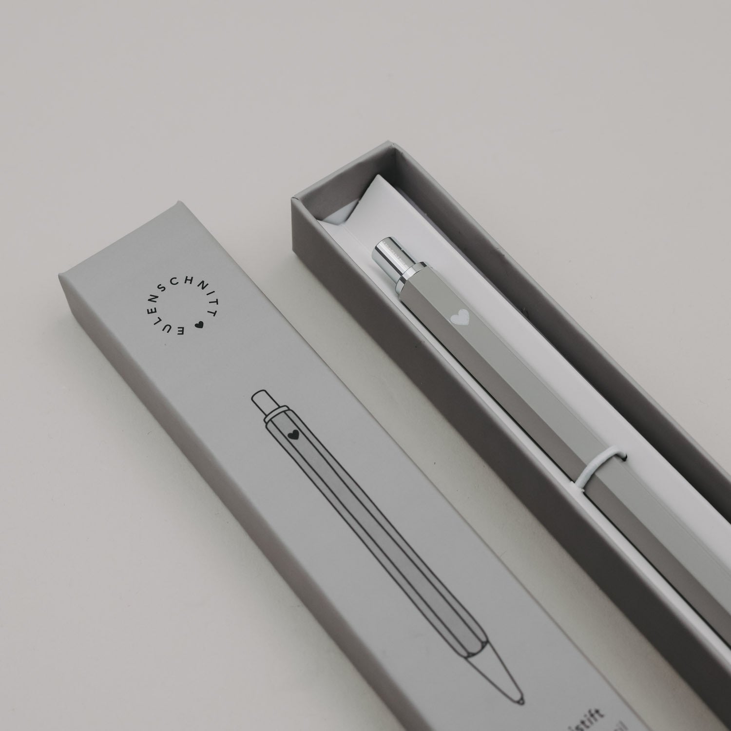Druckbleistift - 13 cm (Grau)