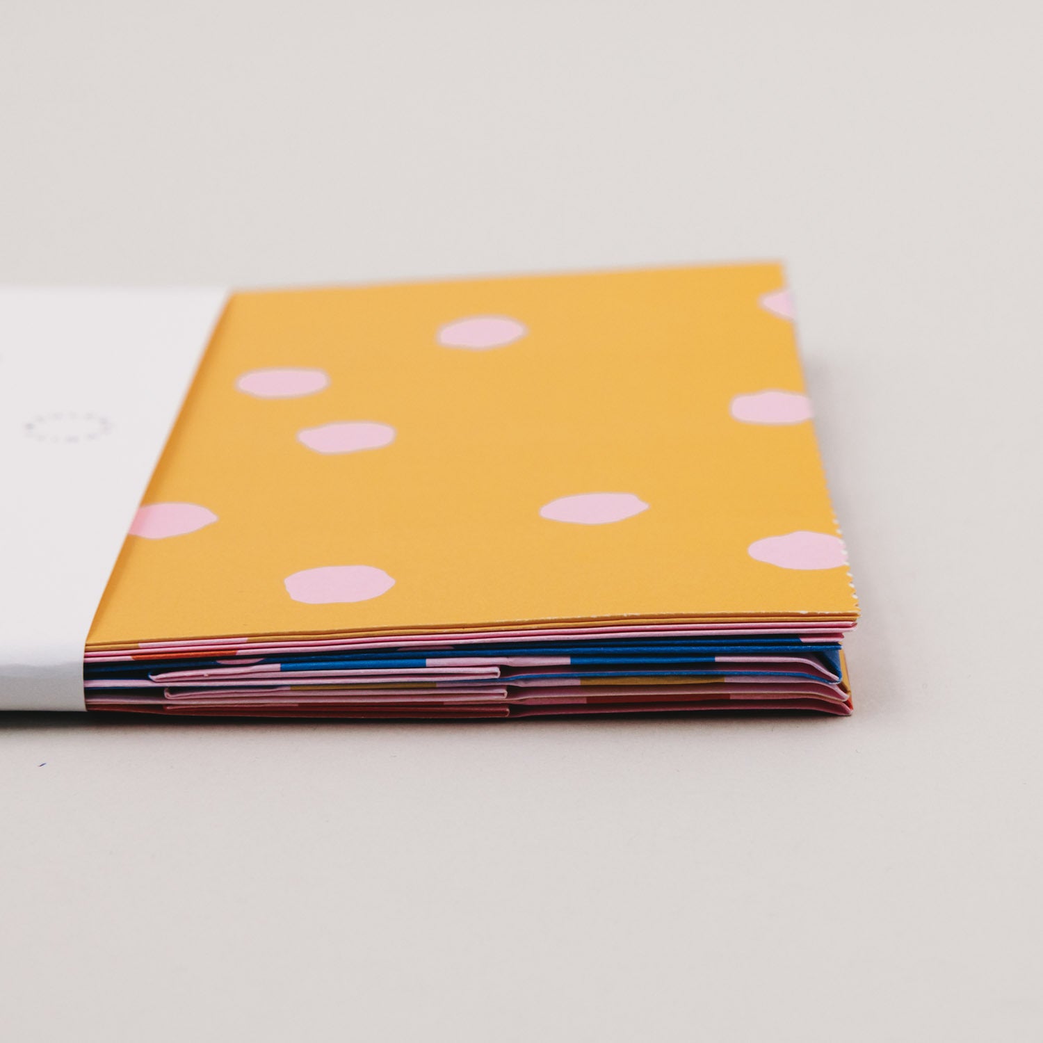 Papiertüten "Streifen & Punkte" im 6er-Set - S (Rosa)