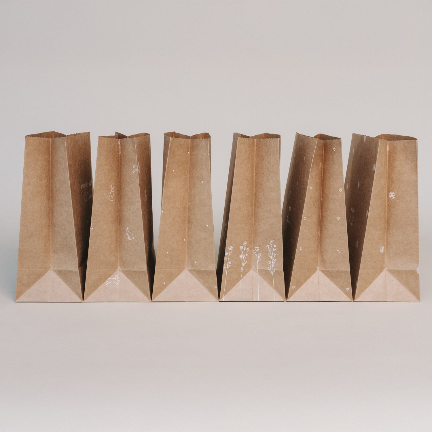 Papiertüten "Ostern" im 6er-Set - M