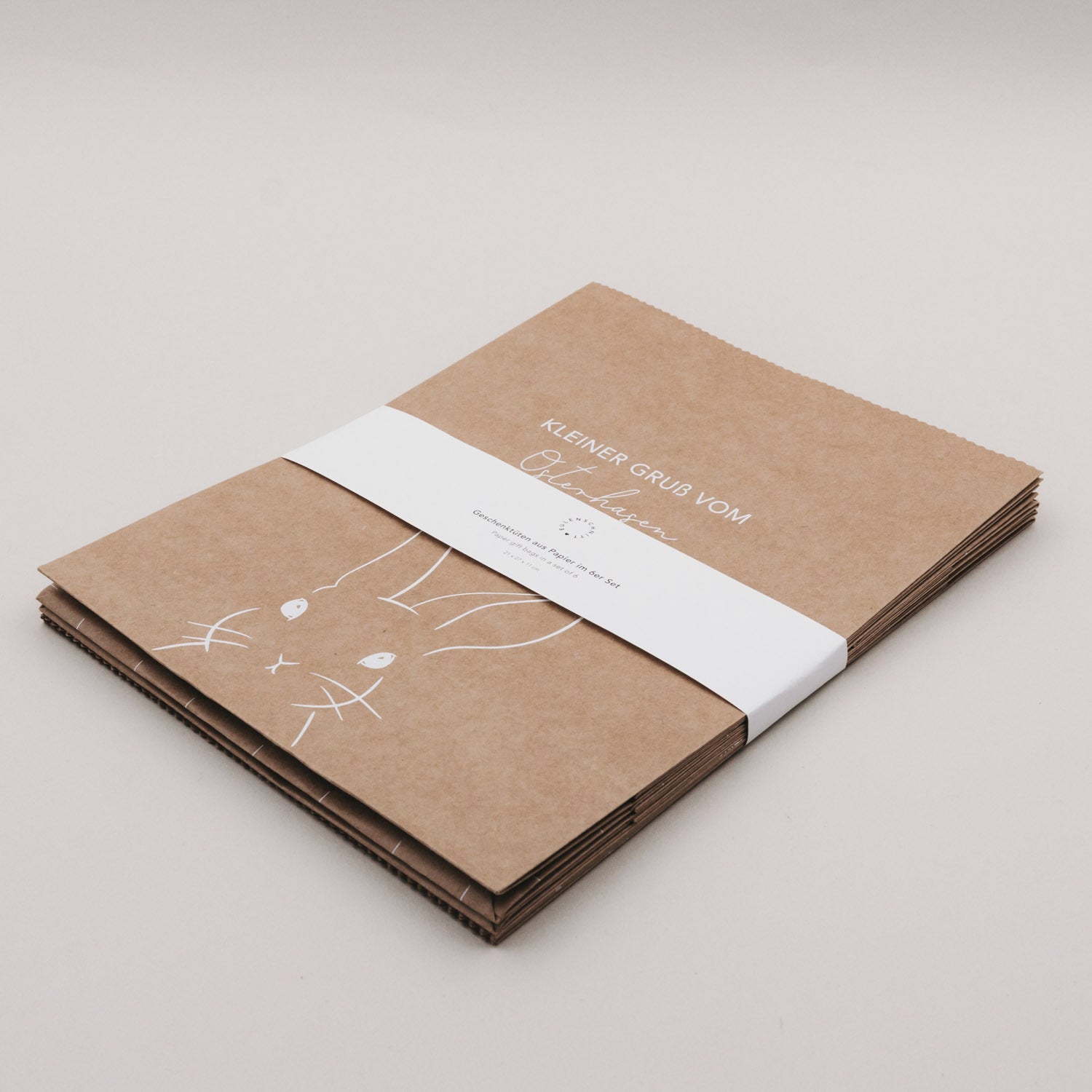 Papiertüten "Ostern" im 6er-Set - M