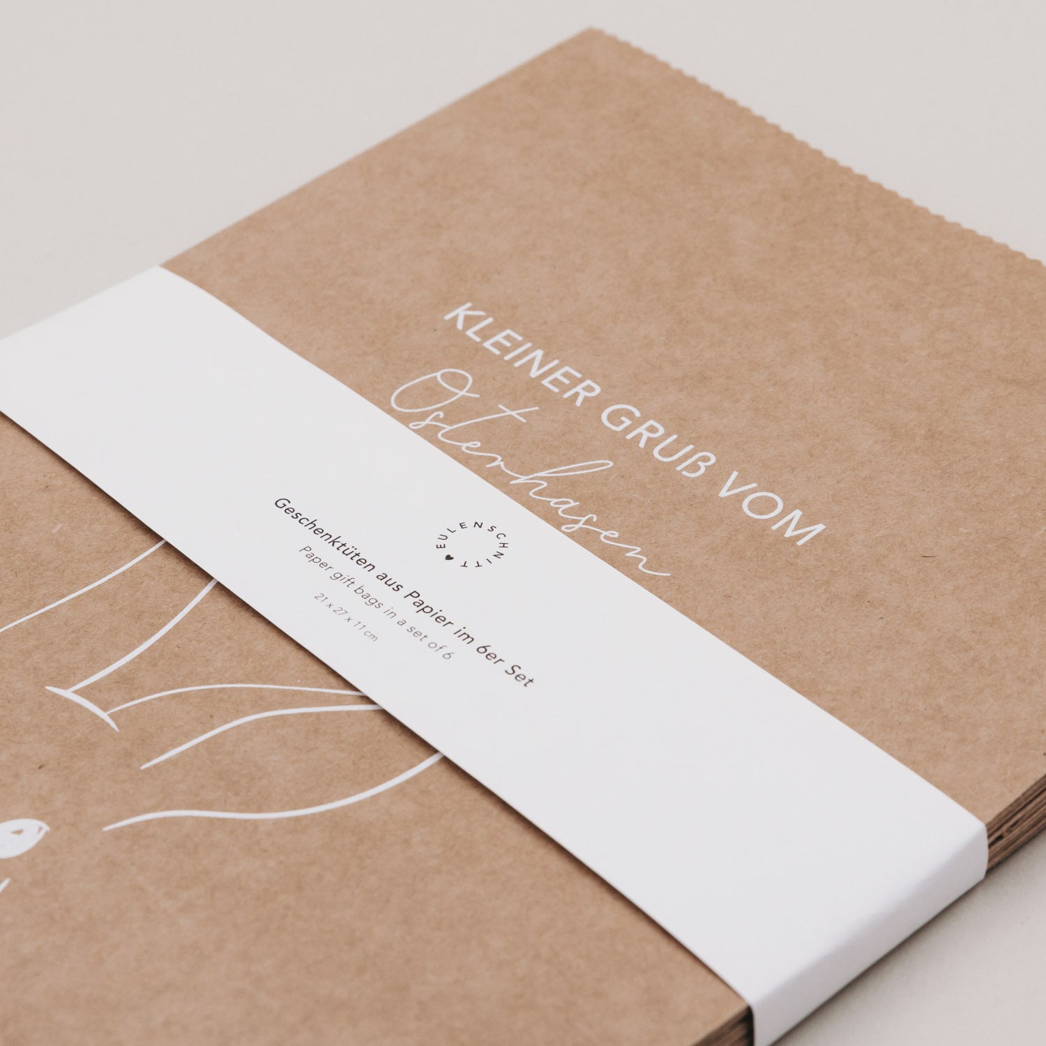 Papiertüten "Ostern" im 6er-Set - M