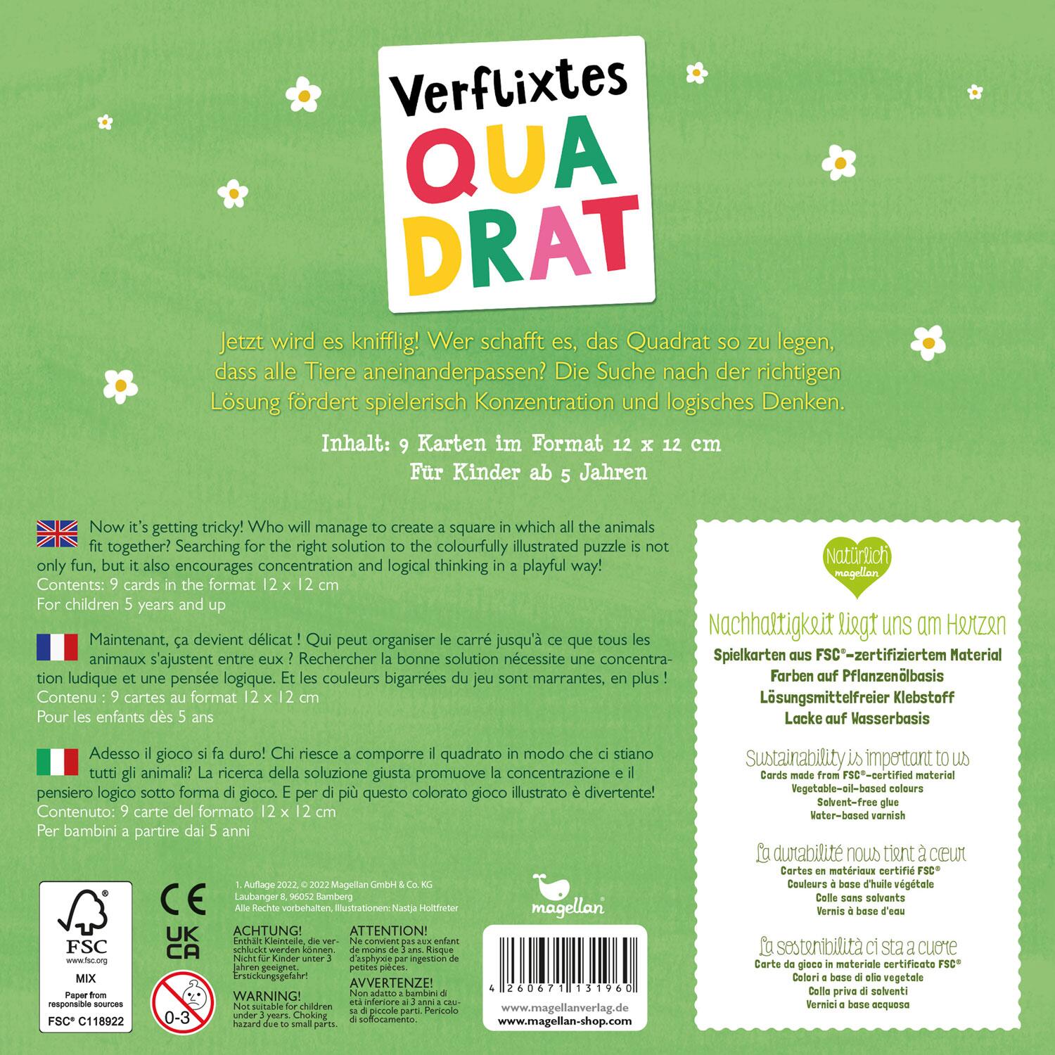 Verflixtes Quadrat – Bauernhoftiere