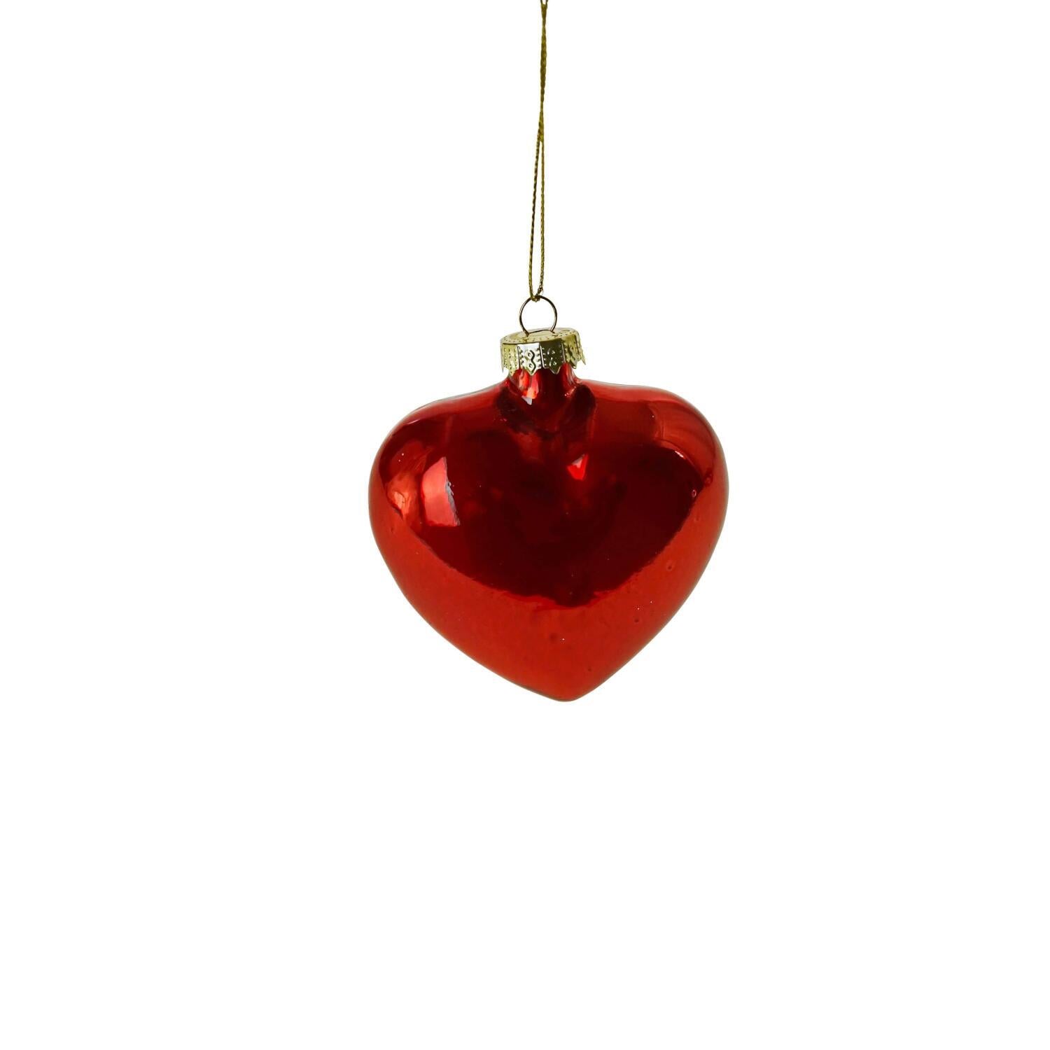 Baumschmuck Herz "Pearly" (Rot)
