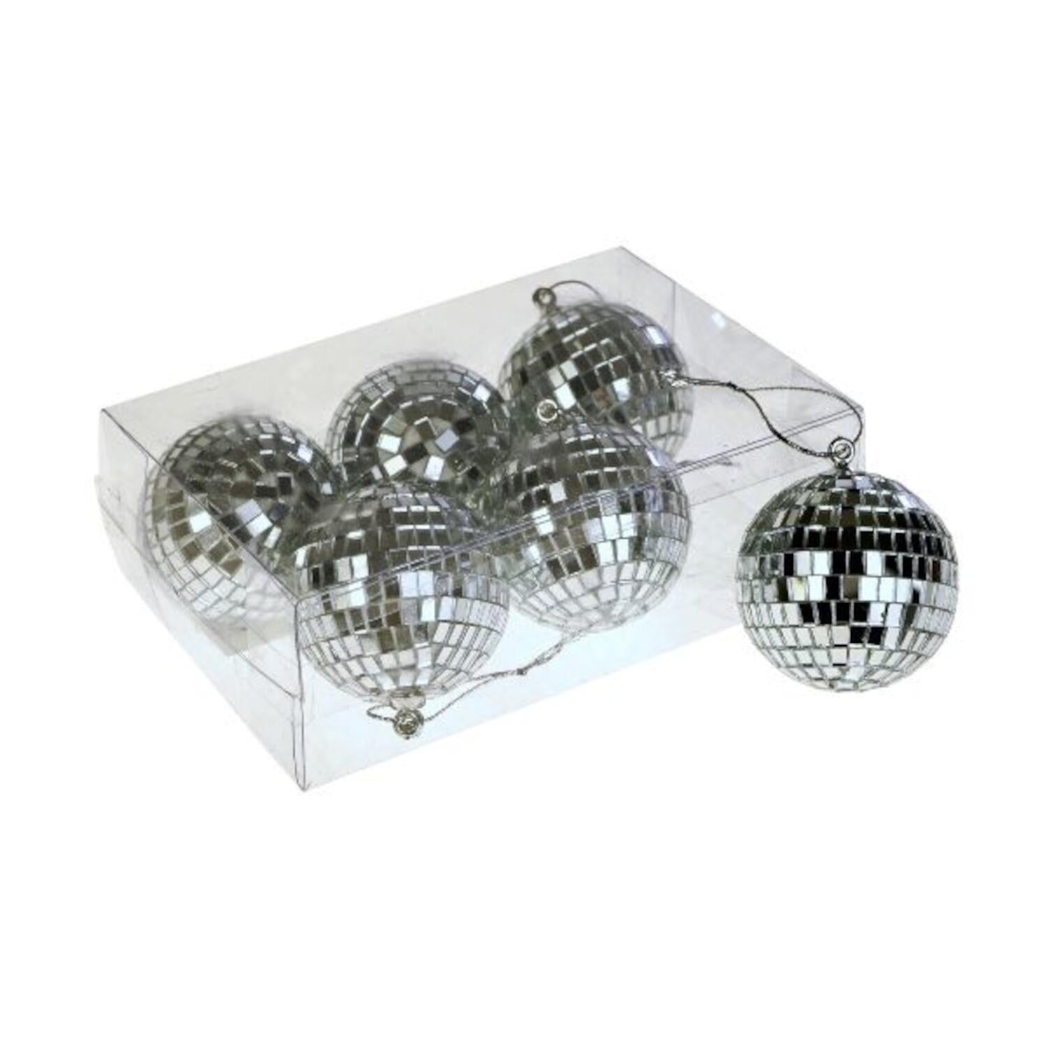 Discokugeln im 6er-Set - 5 cm (Silber)