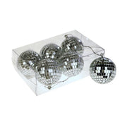 Discokugeln im 6er-Set - 5 cm (Silber)
