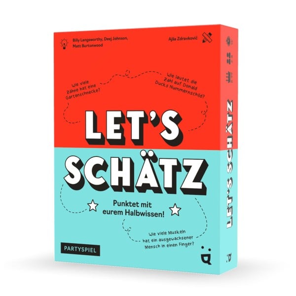 Gesellschaftsspiel "Let's Schätz" von HELVETIQ