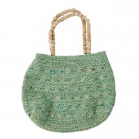 Bast-Tasche "Vibeke" (Mint) von CURRY