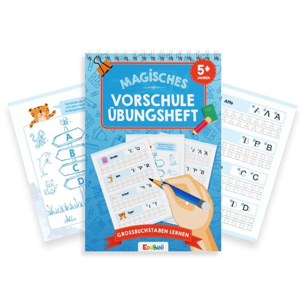 Lernspiel "Magisches Vorschule Übungsheft: Großbuchstaben lernen" von Edubini