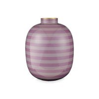 Pip Studio Vase mit Streifen - 32 cm (Lila)