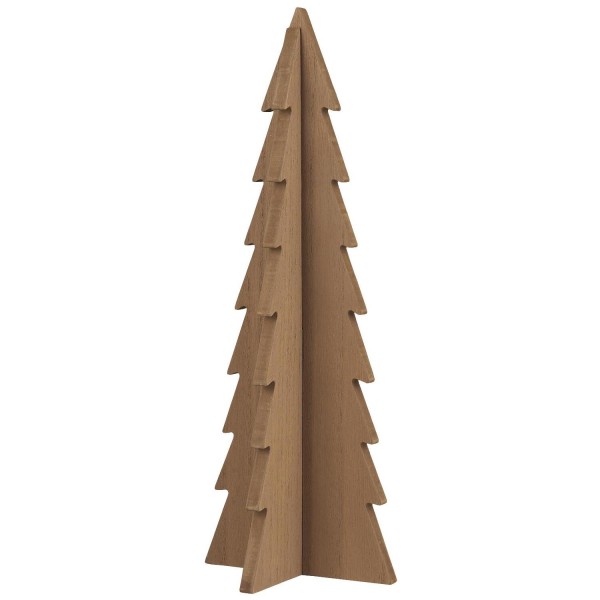 Ib Laursen Holz-Tannenbaum stehend - 13,3x35,3 cm (Braun)