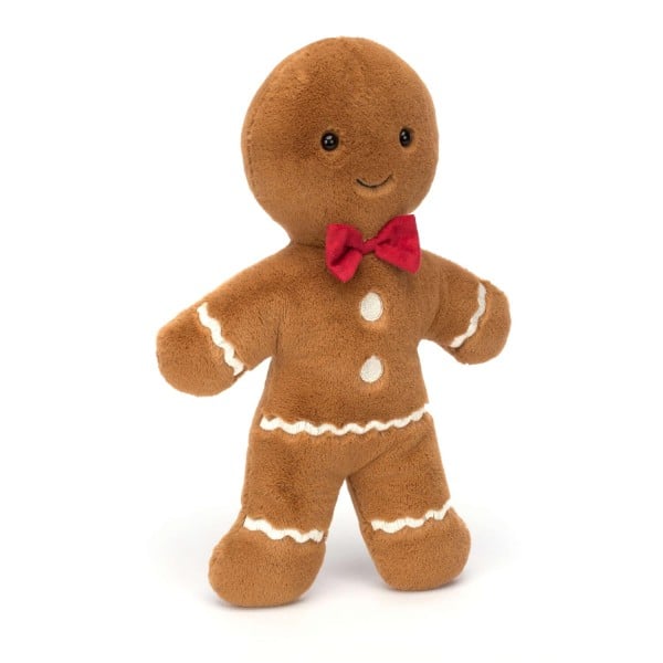 Jellycat Kuscheltier Lebkuchenmann "Fred" - 52 cm (Braun/Weiß)